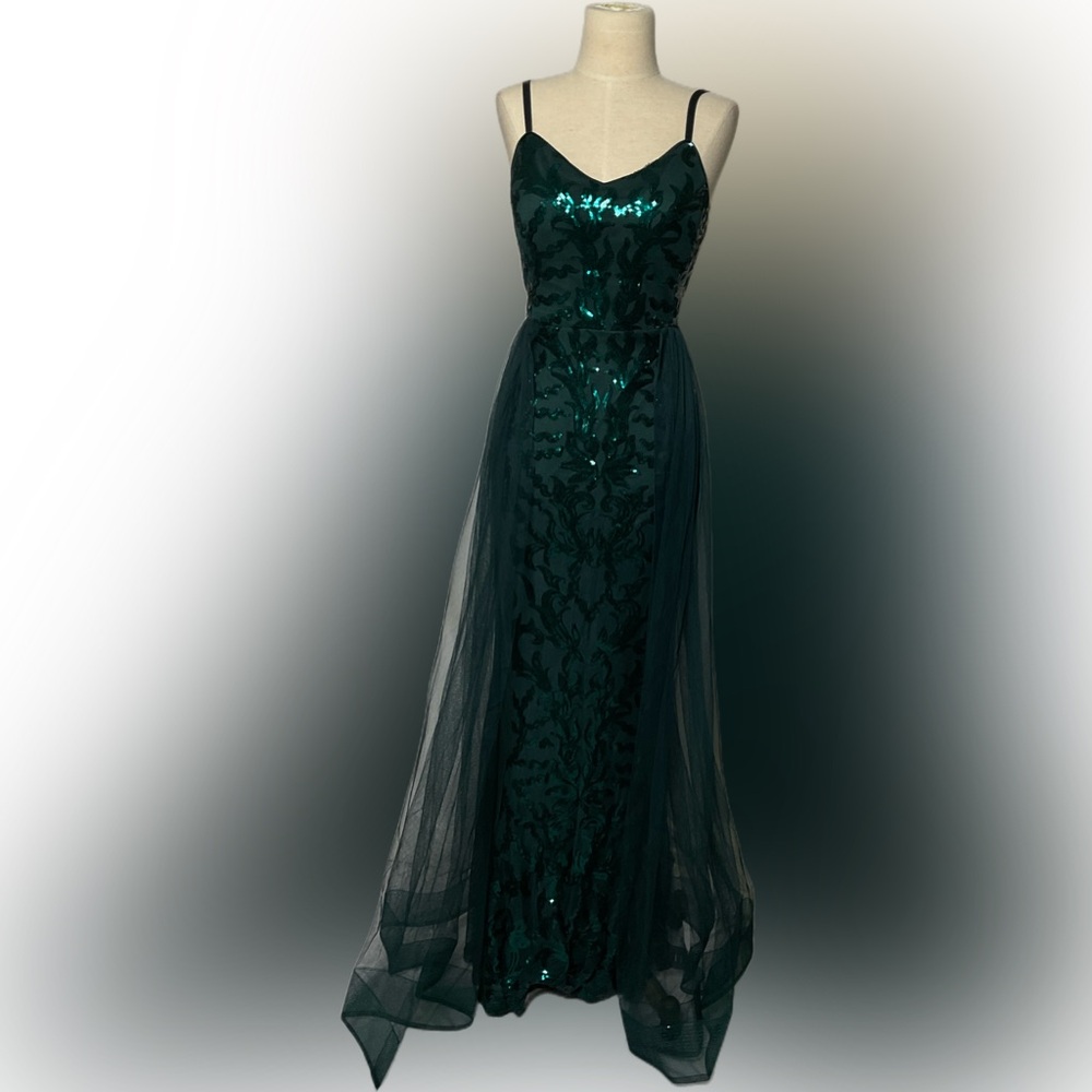 Penelope Tulle Sequin Gown